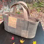 柿渋染め帆布手提げ24074