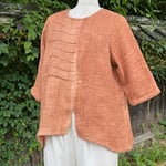 三重織ガーゼ柿渋染めプルオーバー24039