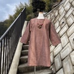 柿渋染めチュニックワンピース25005