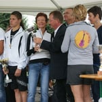 Remise des récompenses en présence de Valérie Auvray, Conseillère régionale de Haute-Normandie, Jean-Pierre Jaouen, Maire de la commune de La Londe et Didier Marie, Président du Département de Seine-Maritime