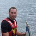 Erste Versuche auf dem Wakeboard - Sommerpausentreff der JU Dresden - 18.07.2009