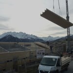 Montage Dachelemente Dezember 2014.