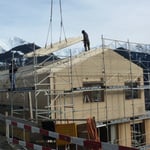 Montage Dachelemente Dezember 2014.