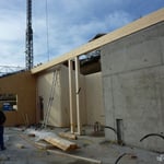 Montage Elemente Dachgeschoss Dezember 2014.