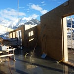 Montage Elemente Dachgeschoss Dezember 2014.