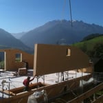 Montage Aussenwände.