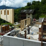 Montage Holzelemente 1.OG.