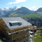 Dachziegeln Montage.