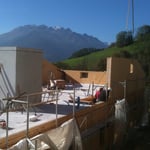 Montage Wandelemente.