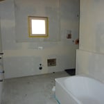 Innenausbau Badzimmer.