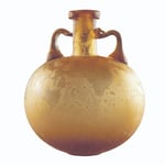 Aryballos (Badeflasche) aus maisgelbem Glas. 3. Jh.n.Chr.  Fundort unbekannt, Herkunft Oberitalien oder Gallien  Inv. Nr. ß 674  Höhe ca 140 mm  Gefäß Nr. 805