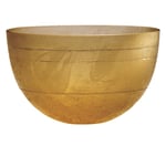 Halbkugelige Schale aus maisgelbem Glas mit drei querlaufenden Rillenschliffen.   4. Jh.n.Chr.  Fundort: unbekannt in Köln  Inv. Nr. 37,2  Höhe ca 65 mm  Gefäß Nr. 261