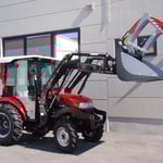 ecopard Kompakttraktor mit Kabine + Frontlader + Krokoschaufel