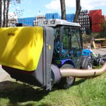 ecopard Kompakttraktor mit Sichelmäher + Grasauffangkorb