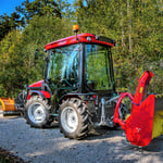 ecopard Kompakttraktor eco56 mit Kabine + Schneefräse