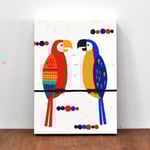 ファブリックパネル「オウム」