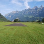 Unser Fluplatz in einer wunderschönen Gegend