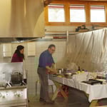 die Küchenmannschaft gibt alles ....