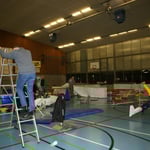 Nun ist die Ausstellung bereits zu Ende und alles muss abgebaut werden ...