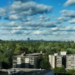 Blick aus der Wohnung