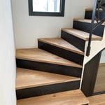 Erdeven Habillage escalier en orme