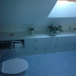 Locmariaquer Meuble sur mesure en mélaminé blanc