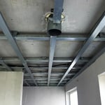 Abhängung für Rigipsdecke