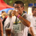 Die Zeit war ganz gut und das Bier schmeckt ...