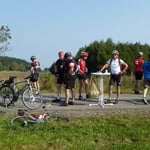 Wir brauchen nach dem langen Anstig nur Getränke und ein Riegelchen ...