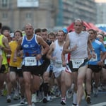 Nun geht es auf die Strecke bis zum Blauen Wunder ...