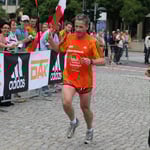 Der erste "Halbmarathoni" kommt ins Ziel ...