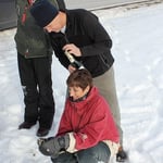 Und die Löschung mit Champagner glückte ...