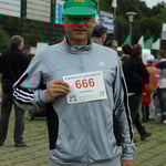 Frank mit "Glücksbringer"