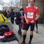 Die GPS-Uhr muss sich noch einloggen ...