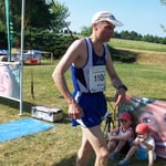 Hier kommt Helmut Külper (AK M 50) ins Ziel ...