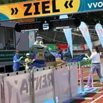 Der erste Marathoni im Ziel ...