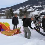 Nun geht es ans Ballon auspacken ...