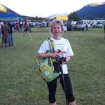 Nach dem Lauf holten wir unsere Starterpakete ab ...