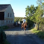 08.10.2006 - Eva kommt mit Anka vom Ausritt zurück ...