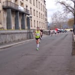 Das ist der spätere Gewinner des Halbmarathons ...