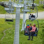 Ganz ruhig geht es nach oben ...