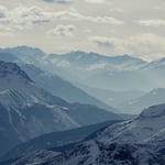 So kann ich die Berggipfel wunderbar nah aufnehmen ...