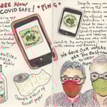 The Covid Safe tracking app was released and we got ourselves face masks but were too self conscious to wear them. 