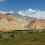 Interessante Gegend auf der Busfahrt nach Wuquia.