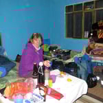 Im kleinen Ort Coipasa dürfen wir privat übernachten.