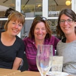 Nette Begegnung mit Linda und Andrea in Köbe.