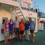 Die Schweizer Passagiere der Fort St. Louis.