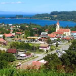 Der kleine Ort Puerto Octay am Lago Llanquihue.