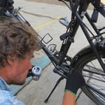 Nagellack eignet sich bestens um Lackschäden auszubessern und das Velo vorläufig vor Rost zu schützen.