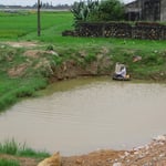 Kein Tümpel zu klein, um Netze auszuwerfen.